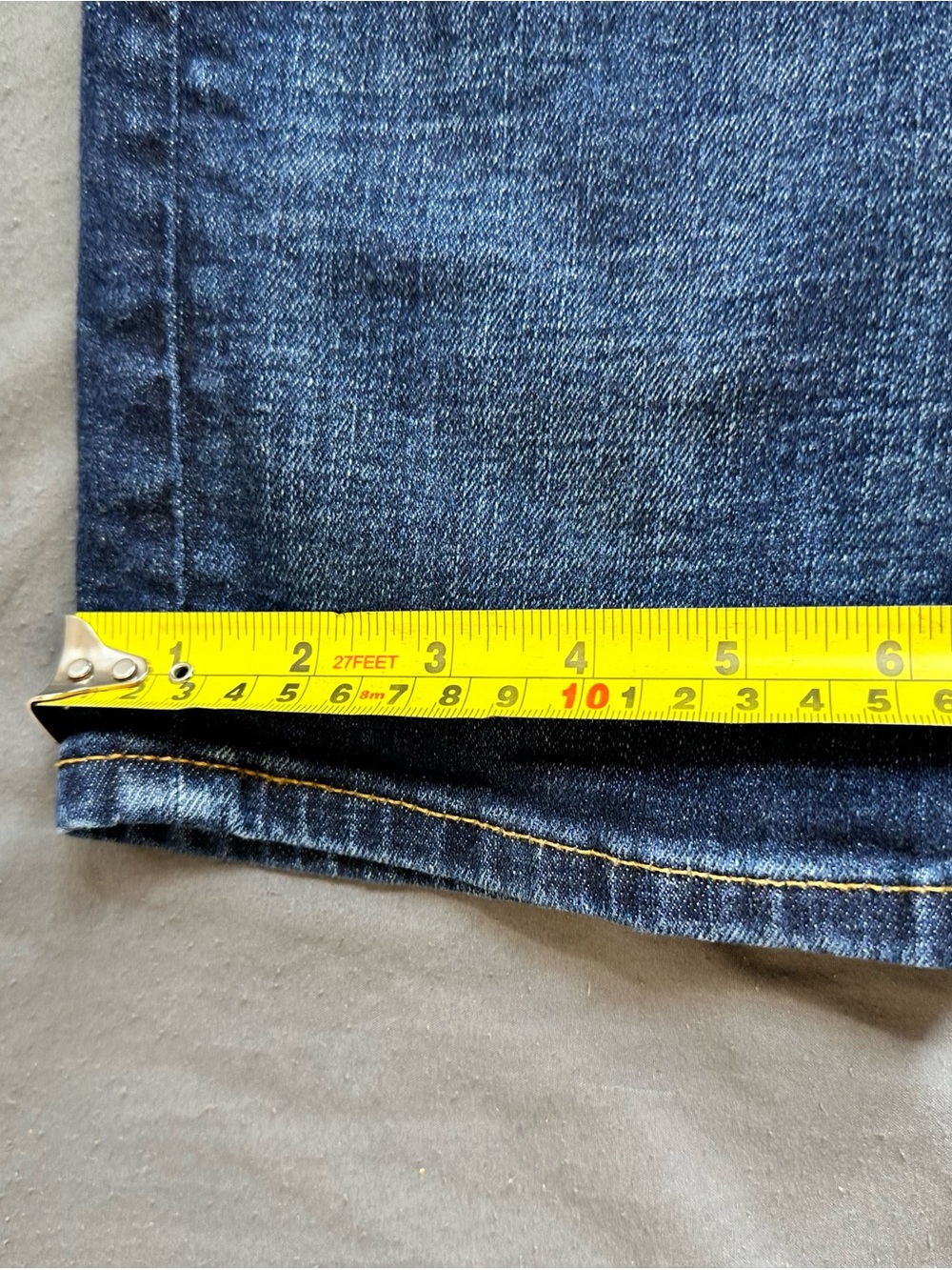 American Eagle Men's Dark Wash Slim Straight Jeans Size 38x30 - Picture 16 of 16